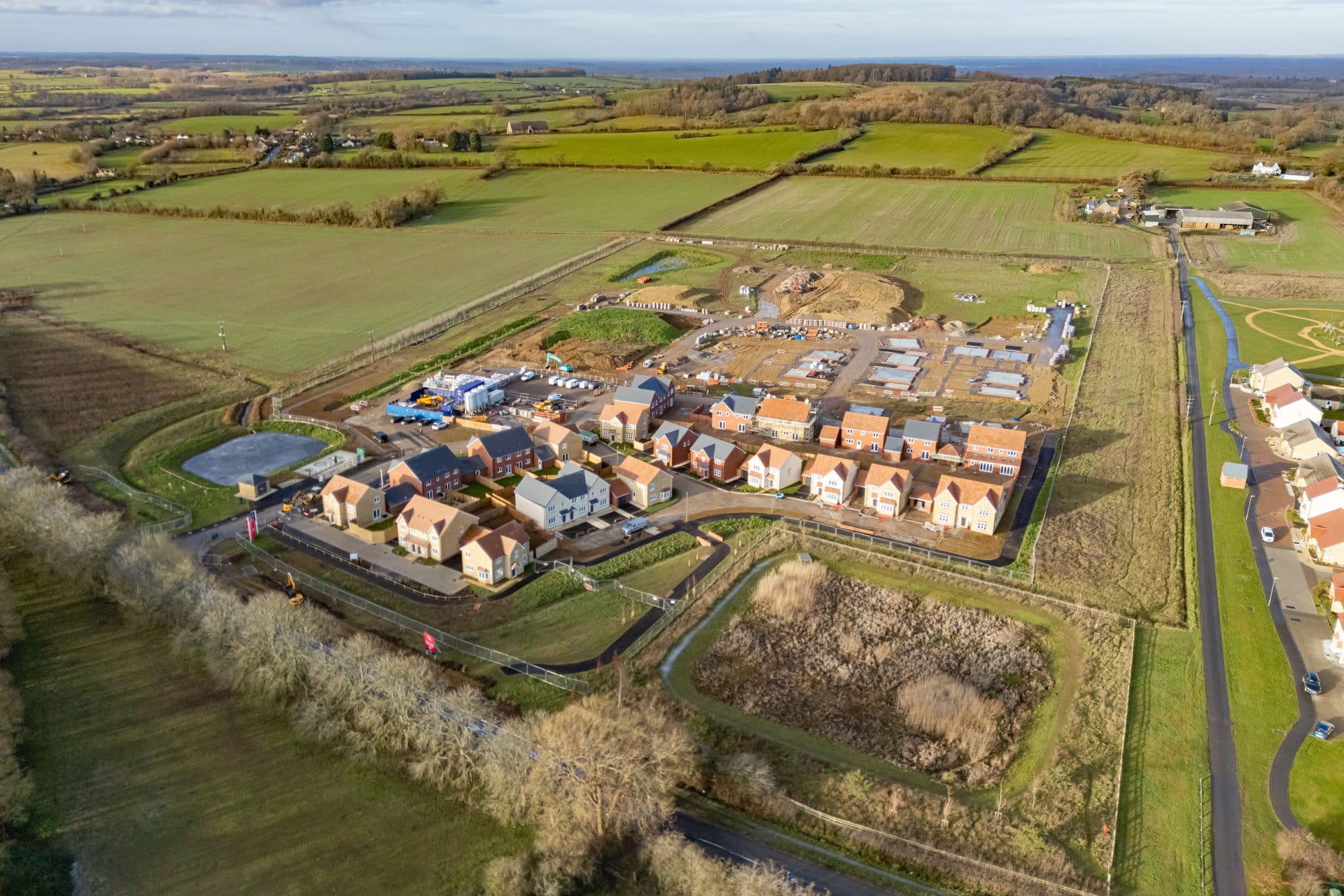 Badbury Green Oxfordshire Civil Engineering Project United Kingdom